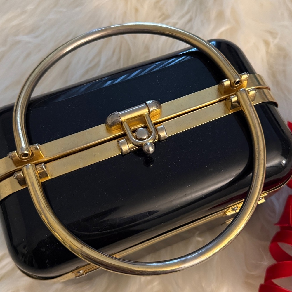Baulotto Vintage Italian 1970s Black Purse🔥 - Picture 4 of 14